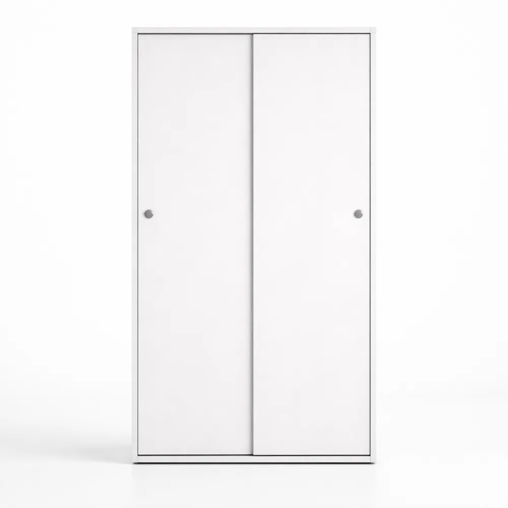 Armoire Multi-usages à Portes Coulissantes avec Étagères Réglables