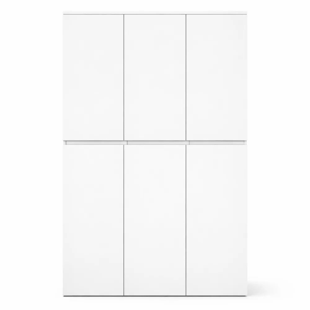 Grande armoire blanche avec 6 portes