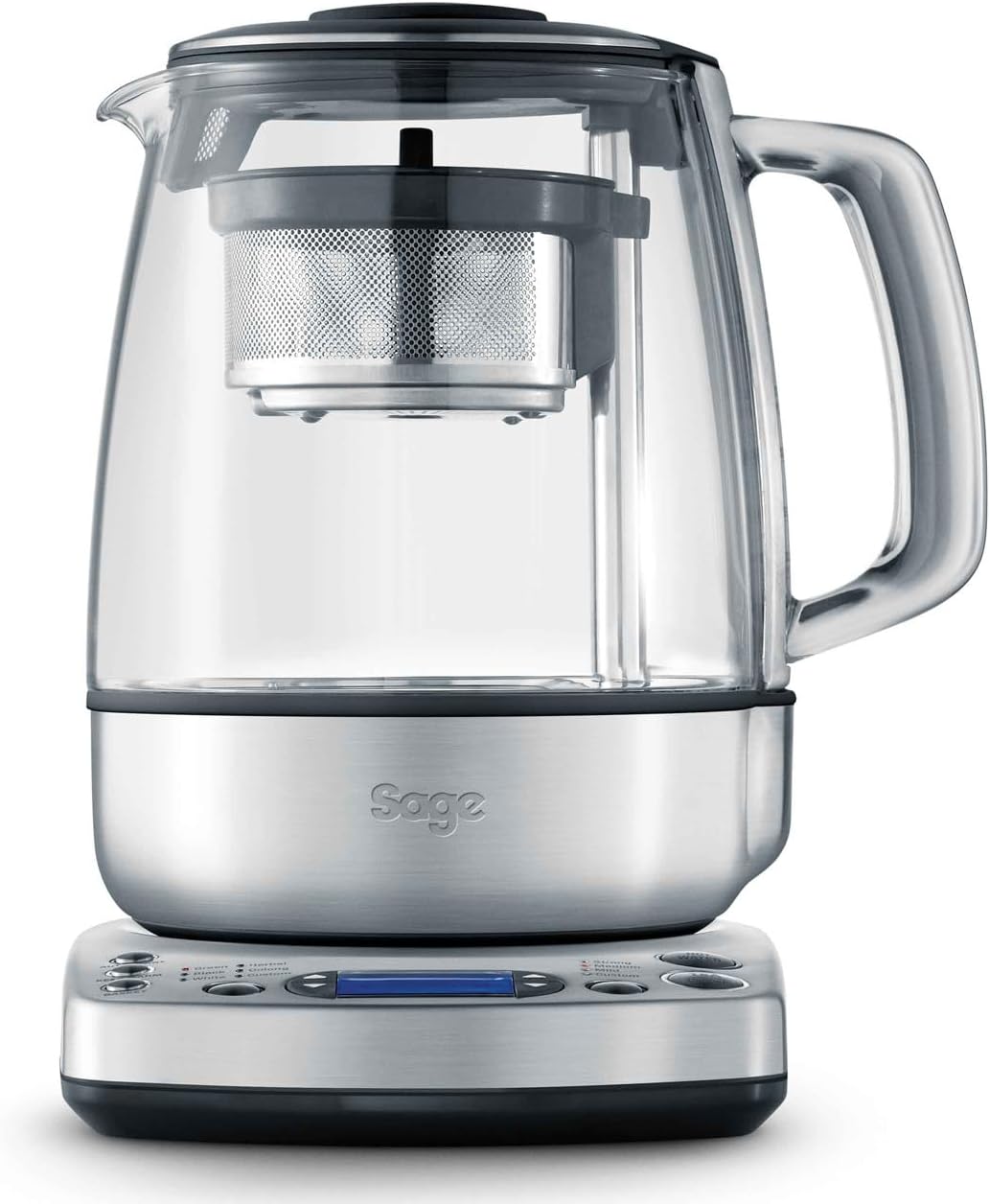 Hervidor de té Sage Tea Maker en acero inoxidable 1,5 litros 2000 W con tetera eléctrica y cuchara medidora-Casamyio