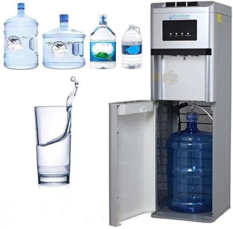 Dispensador de agua fría y caliente gris - Fuente independiente con asa ergonómica para oficina y hogar-Casamyio