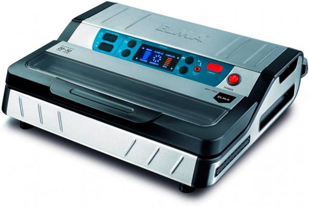 ELMA Digit Free envasadora al vacío profesional - máquina automática de acero inoxidable con pantalla LED y bolsas incluidas-Casamyio