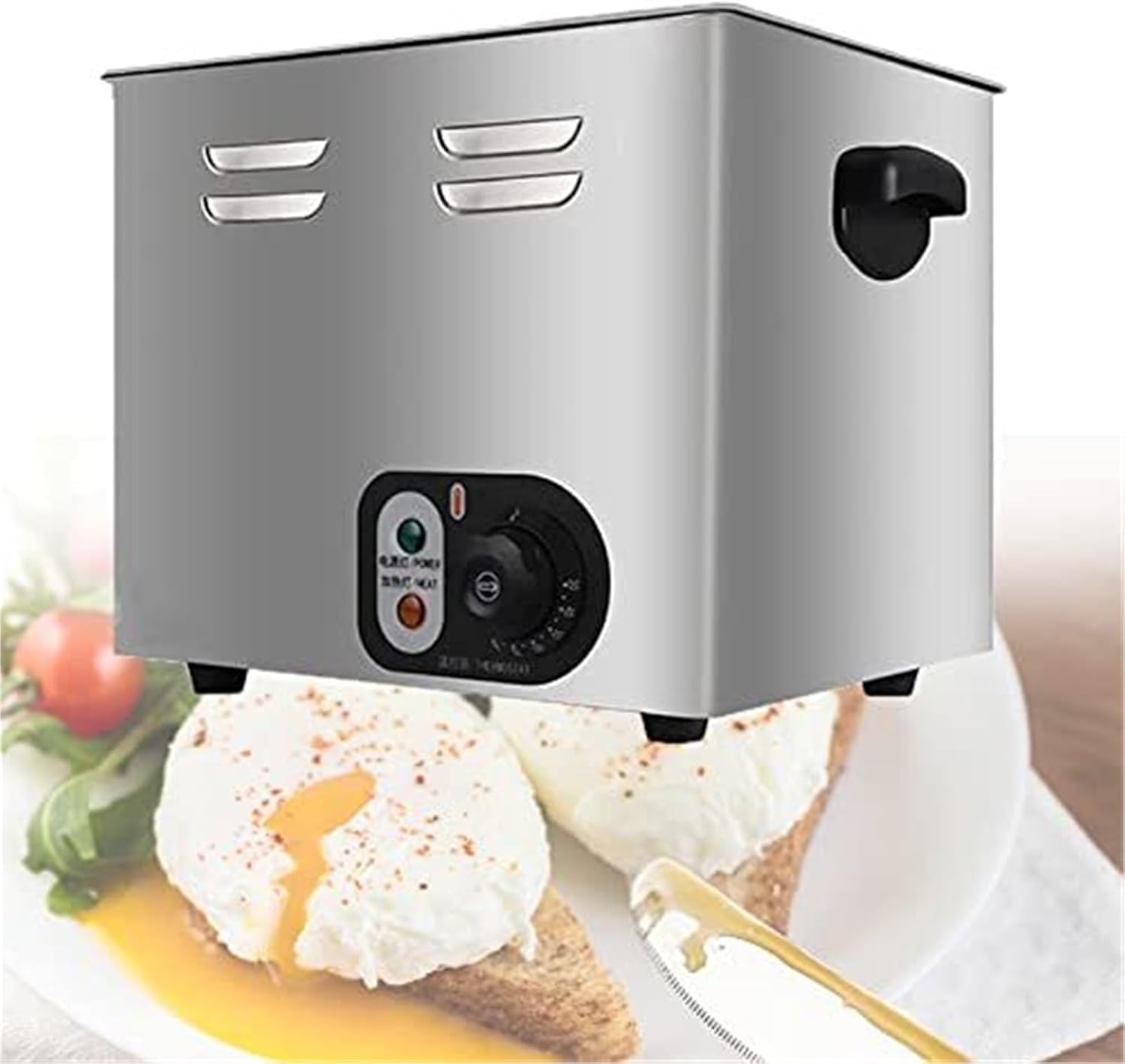 Cocedor comercial de huevos 2600 W - caldera automática para 60 huevos - máquina eléctrica para restaurantes y desayunos-Casamyio
