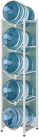 Estante doble para botellas de agua de cinco galones - soporte apilable resistente - organizador para enfriador de agua de gran capacidad-Casamyio