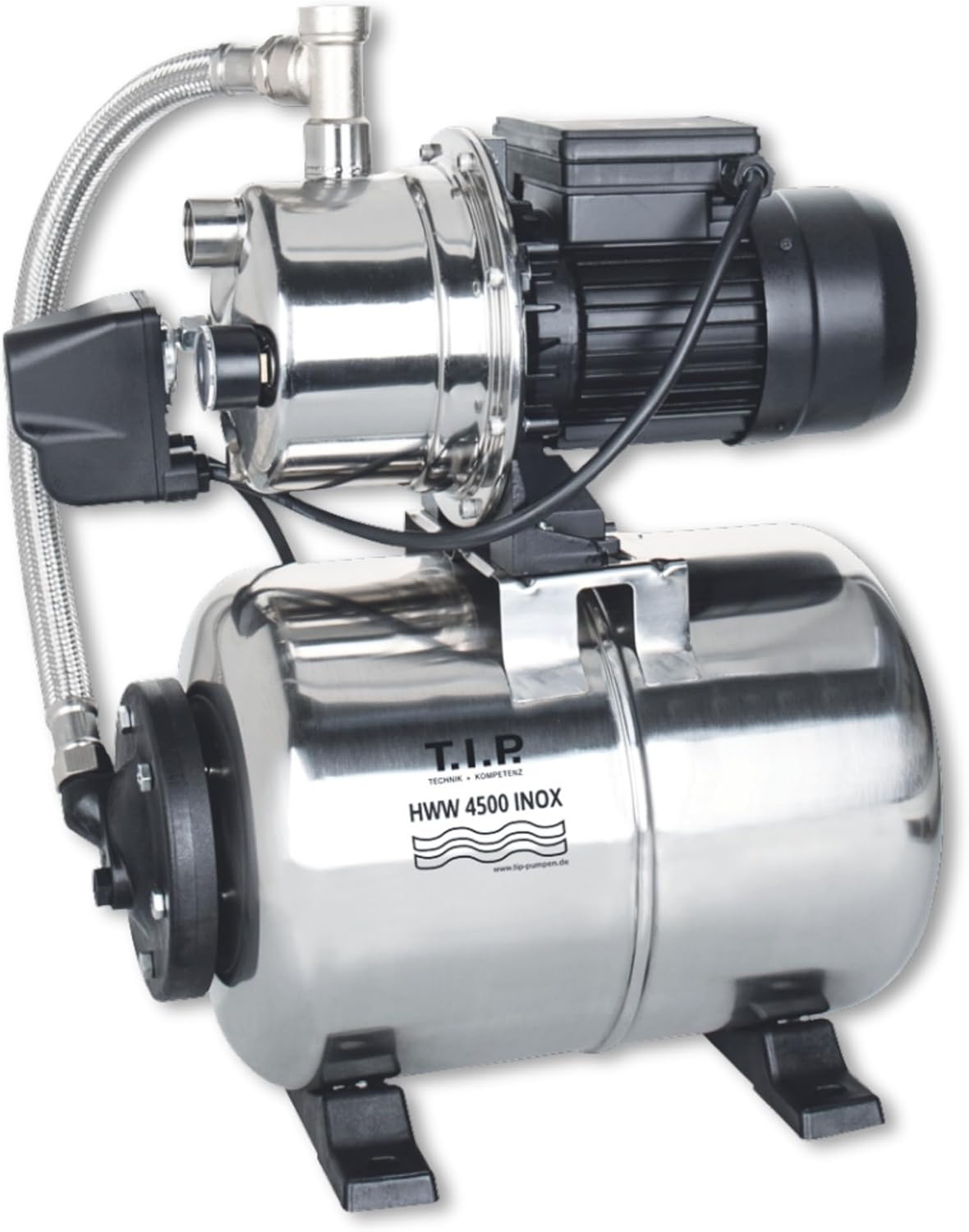 Central de agua doméstica T.I.P. HWW 4500 Inox de acero inoxidable con caudal máximo 4350 litros por hora y alimentación AC-Casamyio