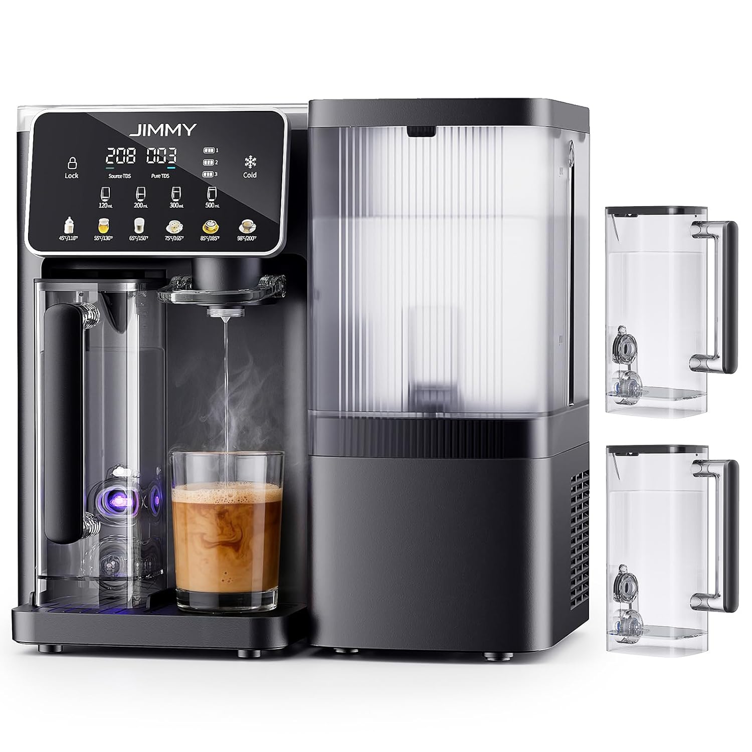 Jimmy R9 Pro sistema de ósmosis inversa para encimera - Dispensador de agua caliente y fría con filtración UV de 7 etapas-Casamyio