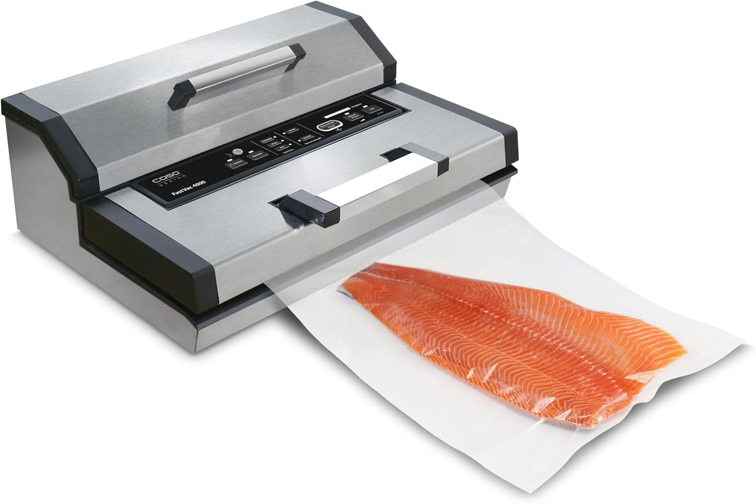 CASO FastVac 4000 envasadora al vacío profesional - soldadura de 40 cm con función de marinado y acero inoxidable antracita-Casamyio