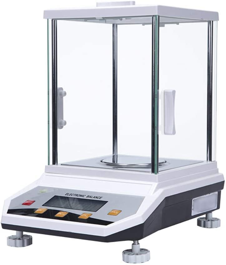 Báscula analítica de joyería 300 g 0,001 g - Balanza digital científica con parabrisas para laboratorio-Casamyio