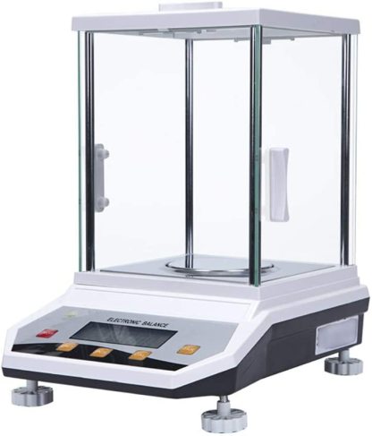 Báscula analítica de joyería 300 g 0,001 g - Balanza digital científica con parabrisas para laboratorio-Casamyio