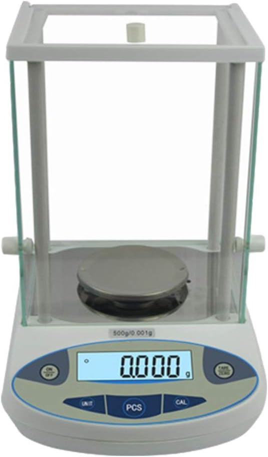 Báscula digital para joyería - balanza analítica de laboratorio 500 g 0 001 g - parabrisas y función de conteo científico-Casamyio