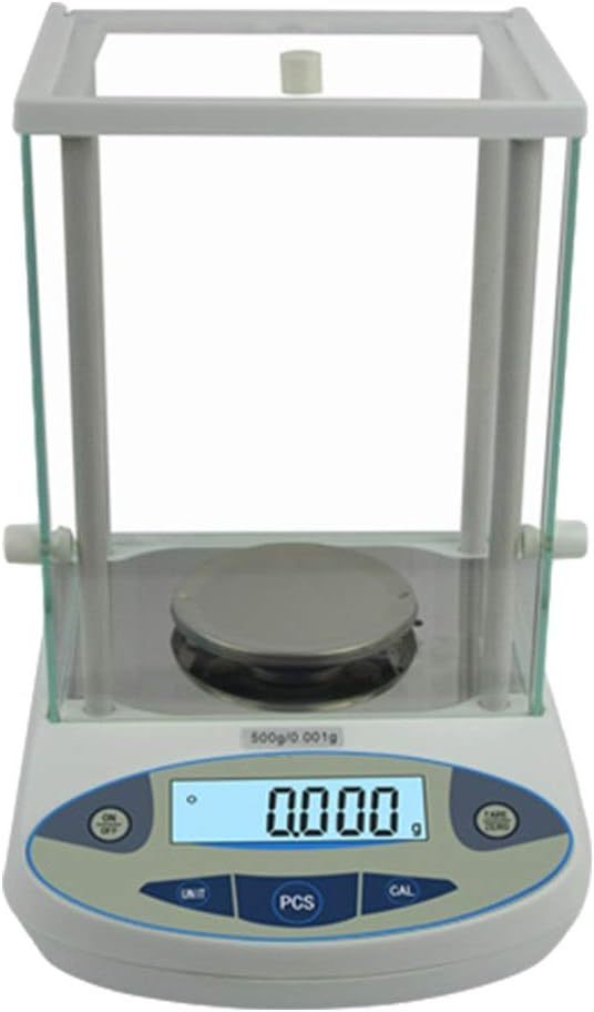 Báscula digital para joyería - balanza analítica de laboratorio 500 g 0 001 g - parabrisas y función de conteo científico-Casamyio