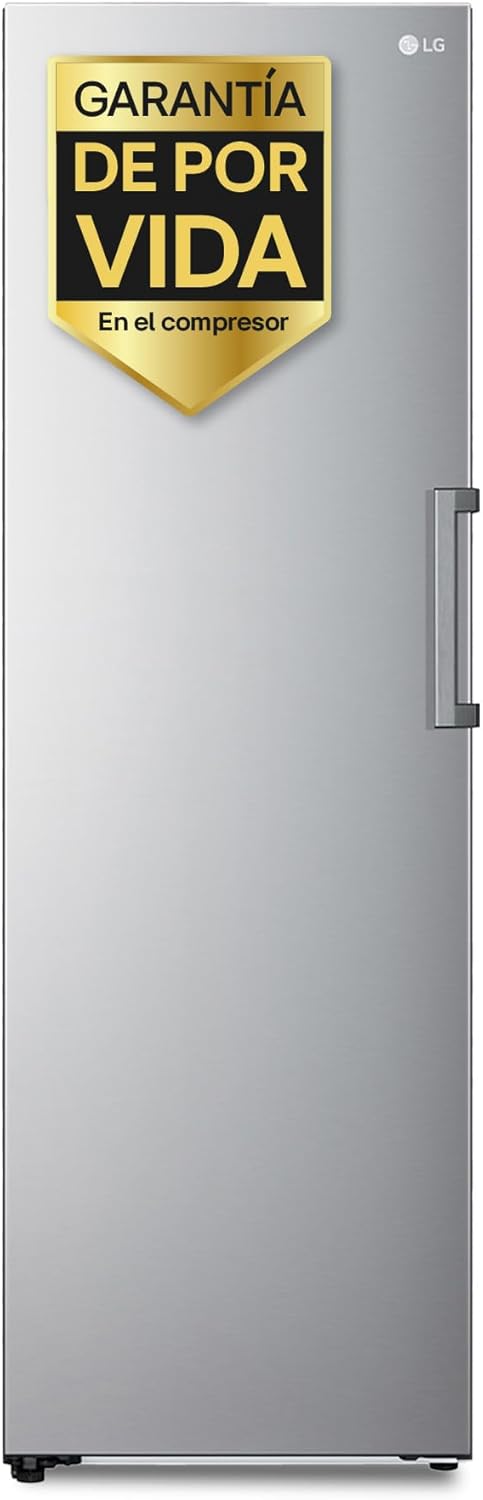 Congelador vertical LG GFT41PZGSZ - 355 litros - No Frost Total - compresor Smart Inverter - 186 cm - inox - congelación rápida-Casamyio