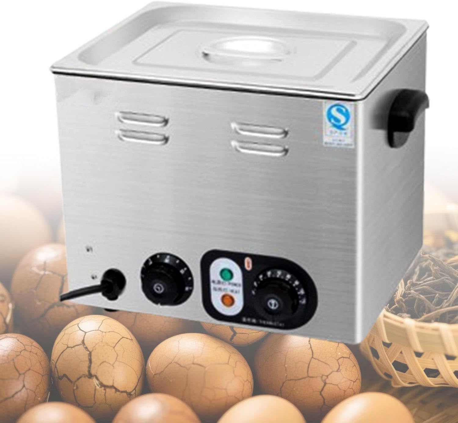 Hervidor comercial de huevos de gran capacidad - Máquina automática para huevos blandos medianos y duros color C-Casamyio