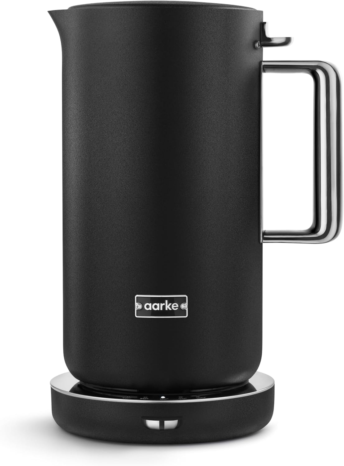 Aarke - Hervidor eléctrico negro mate - 1,2 l - acero inoxidable - temperatura ajustable y base giratoria-Casamyio