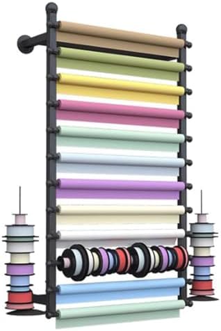 Estante colgante para cintas 120 cm - organizador mural para manualidades envoltura de regalos y comercio minorista-Casamyio