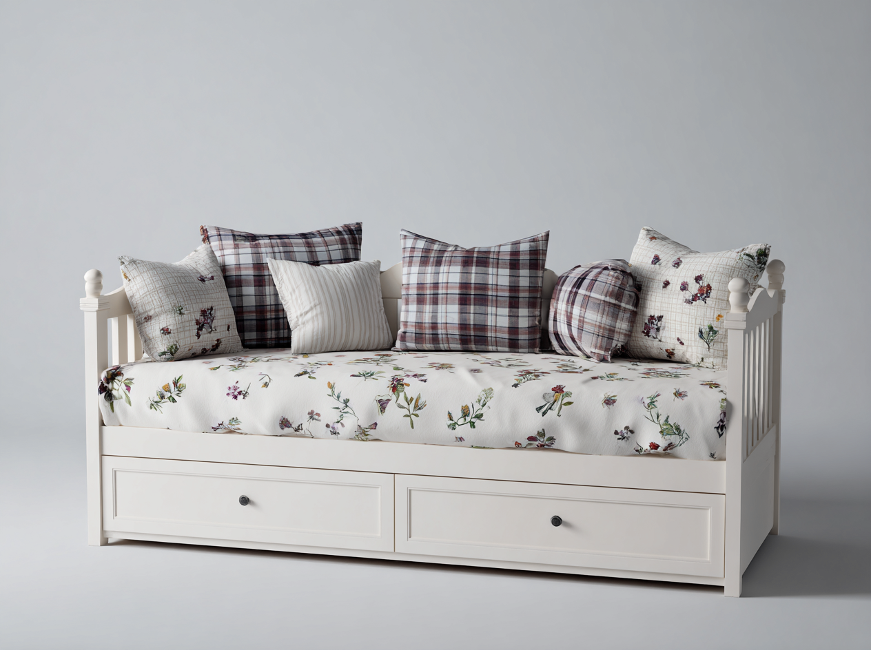 Sofás cama madera 200x90x95 cm - blanco - estilo clásico funcional-Casamyio