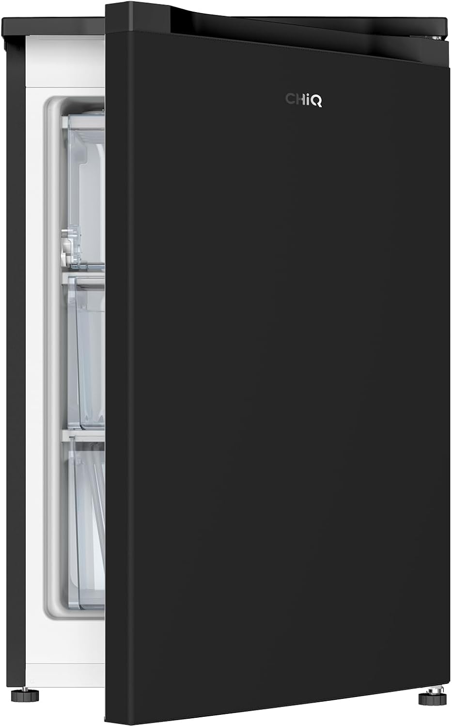 Congelador vertical CHiQ CSD90D4D - 85 litros - clase D - 39 dB - negro - congelación rápida - termostato ajustable - compacto-Casamyio