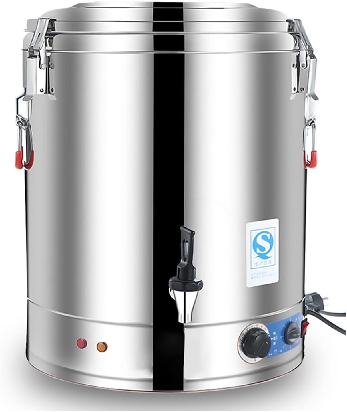 Calentador de agua industrial profesional - Termo eléctrico de acero inoxidable con termostato digital 40 L a 70 L-Casamyio