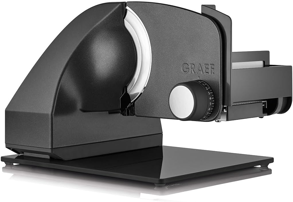 GRAEF Master M95 cortadora eléctrica - cortafiambres metálico gris micáceo 170 W - cuchilla redonda 170 mm con afilador y corte fino-Casamyio