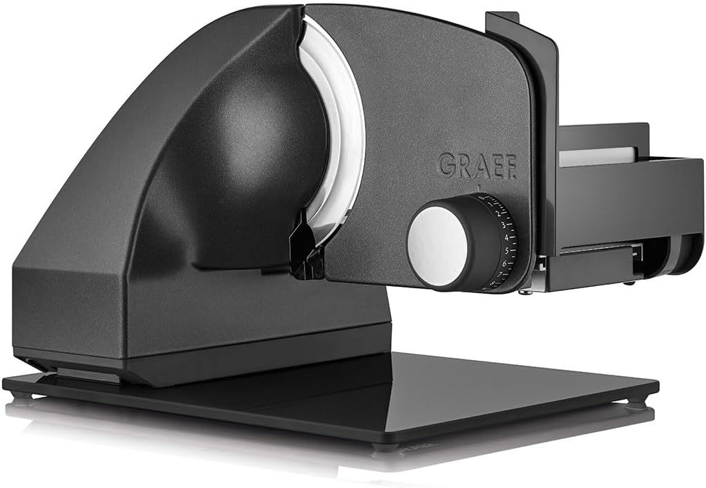 GRAEF Master M95 cortadora eléctrica - cortafiambres metálico gris micáceo 170 W - cuchilla redonda 170 mm con afilador y corte fino-Casamyio