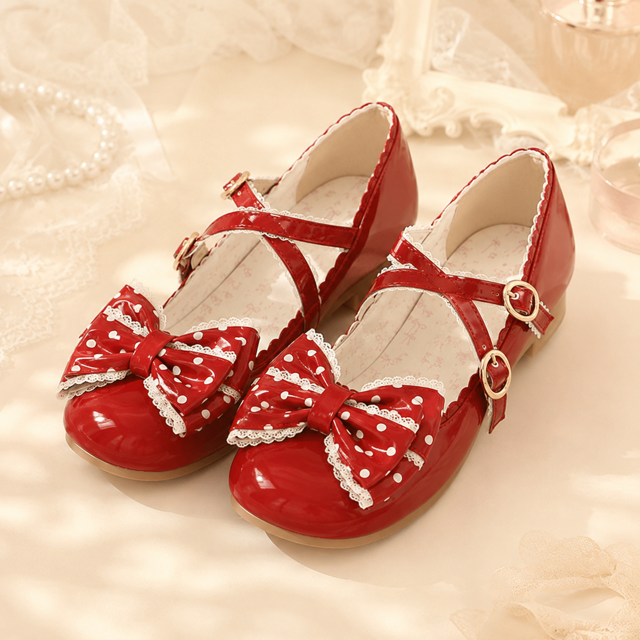 Kitty's Secret | Cat Paw Lace-Sole Mary Jane Flats