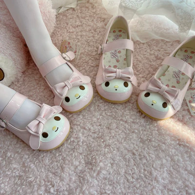 Bunny Berry | Cartoon Ribbon Bow Mary Janes