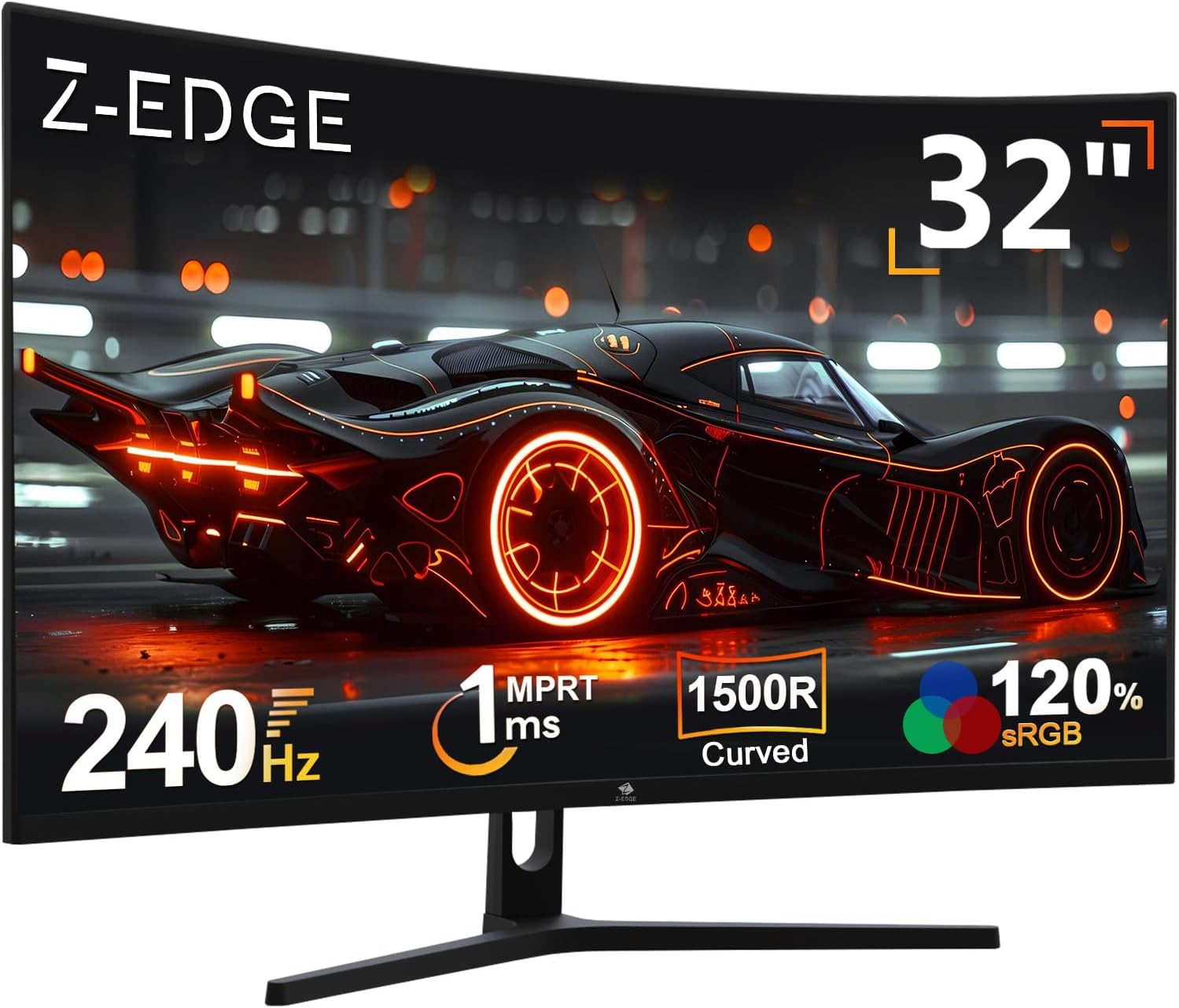 Z Edge 32 Zoll Curved Gaming Monitor Full HD 240Hz 1ms 1500R FreeSync DisplayPort HDMI Schwarz-Cottaupbay
