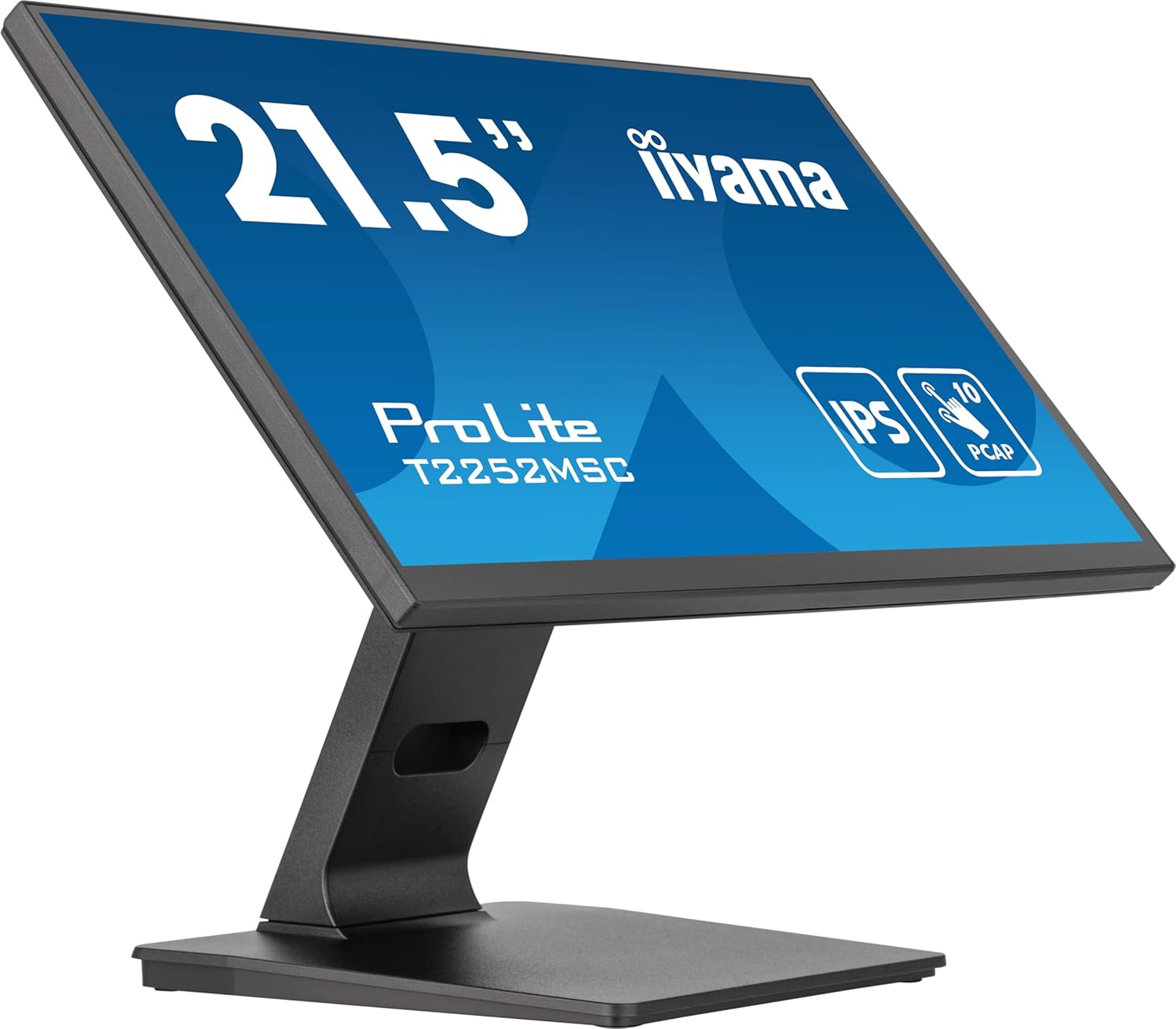 iiyama ProLite T2252MSC-B2 21,5 Zoll Full HD IPS Touch Monitor mit 10 Punkt Multitouch, kapazitivem 7H Glas, HDMI, DisplayPort und USB 3.0, Schwarz-Cottaupbay