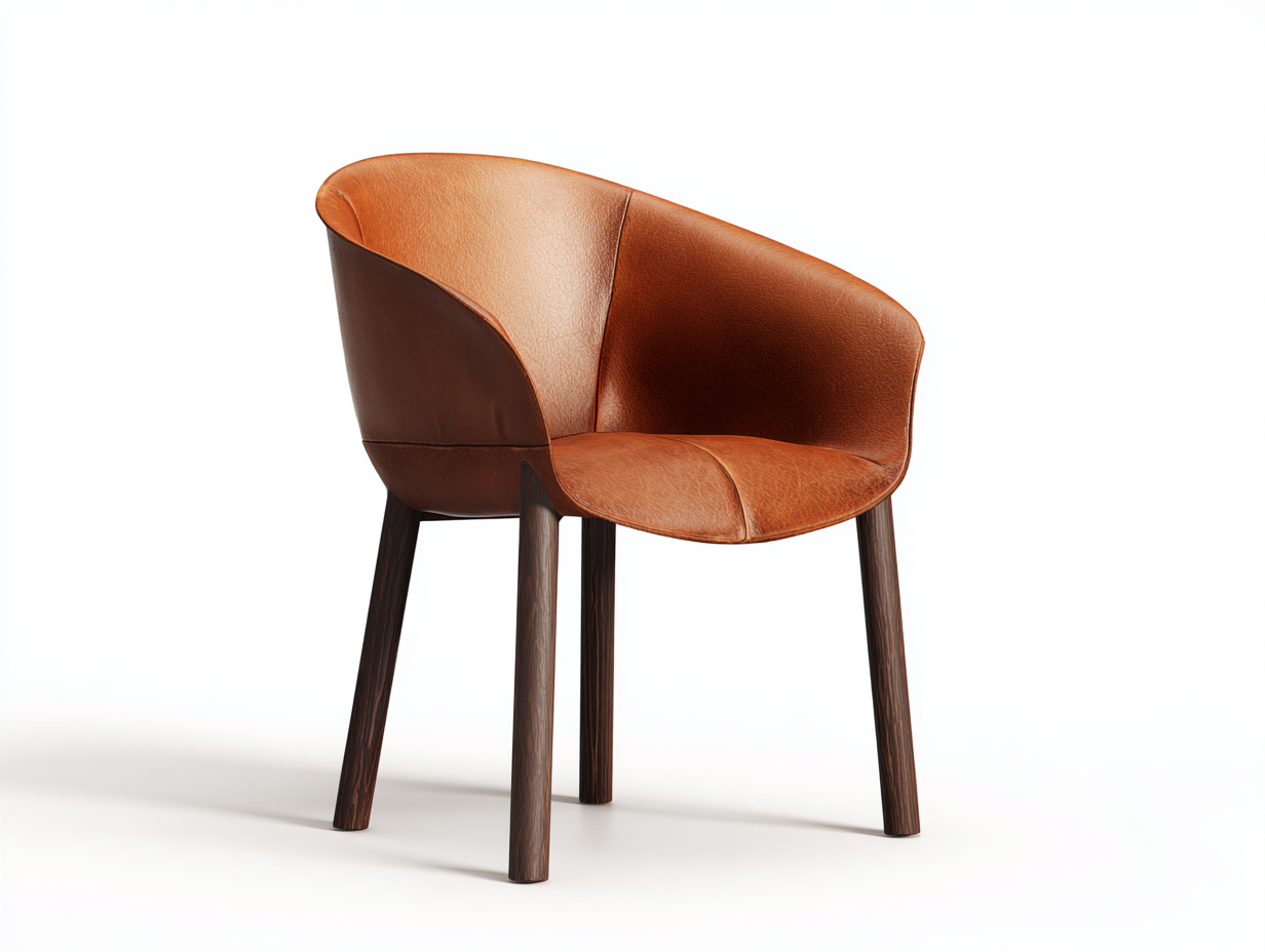 Esszimmerstühle - Kunstleder-Holz - 56x61x83 cm - Braun - Modernes Design-Cottaupbay