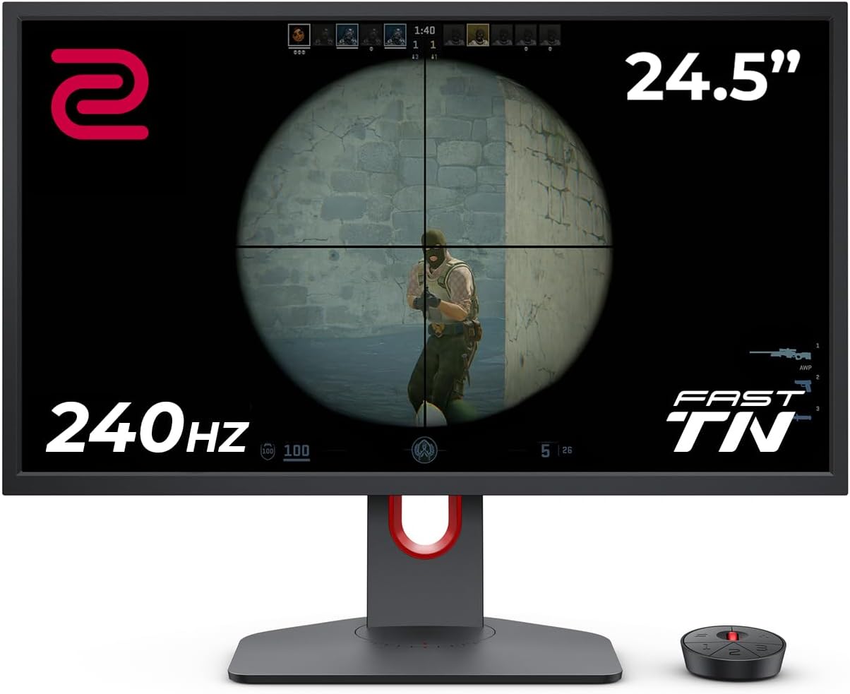 BenQ ZOWIE XL2540K Esports Gaming Monitor 24,5 Zoll Full HD 1920 x 1080, 240 Hz, 1 ms, XL Setting to Share, 120 Hz kompatibel für PS5 und Xbox Series X-Cottaupbay