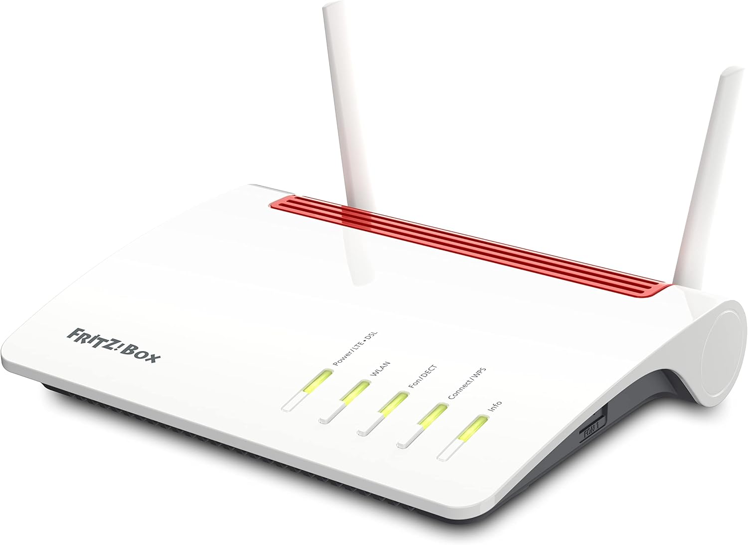 AVM FRITZ Box 6890 International LTE DSL Router Dualband WLAN ACN 1733 MBit 5GHz 800 MBit 2,4GHz 4x Gigabit LAN Österreich Schweiz Weiß Rot-Cottaupbay