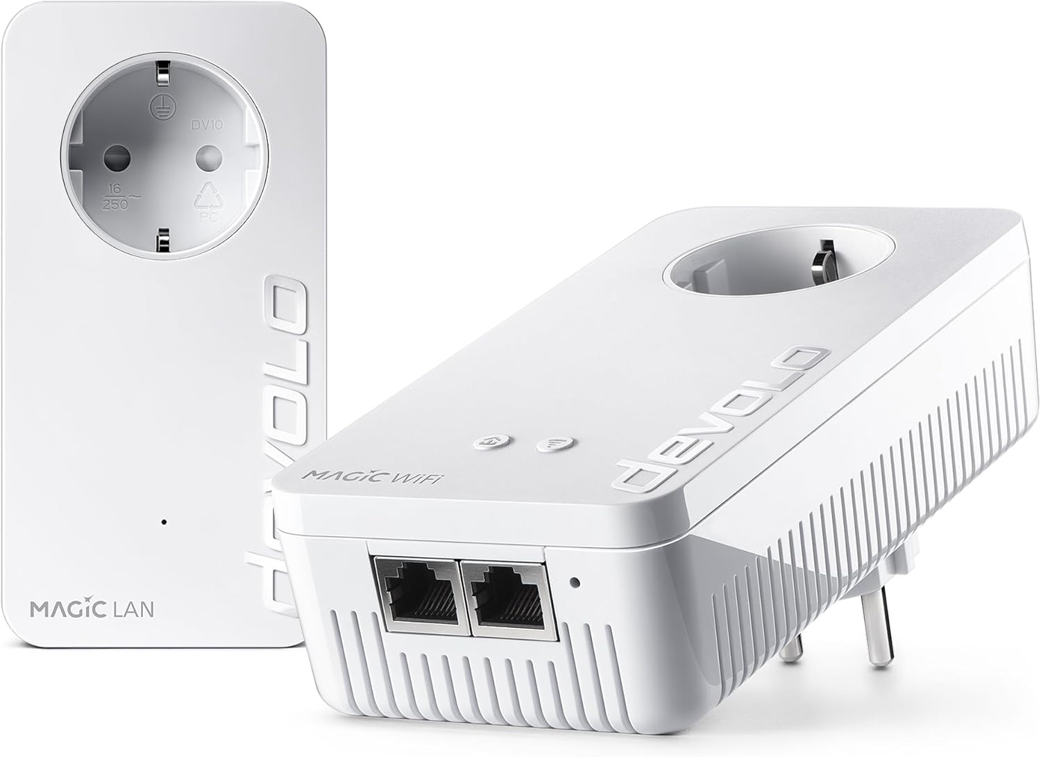 devolo Magic 2 WiFi 6 Next Starter Kit Powerline Adapter WLAN Mesh 3000 MBit s 2x Gigabit LAN Weiß-Cottaupbay