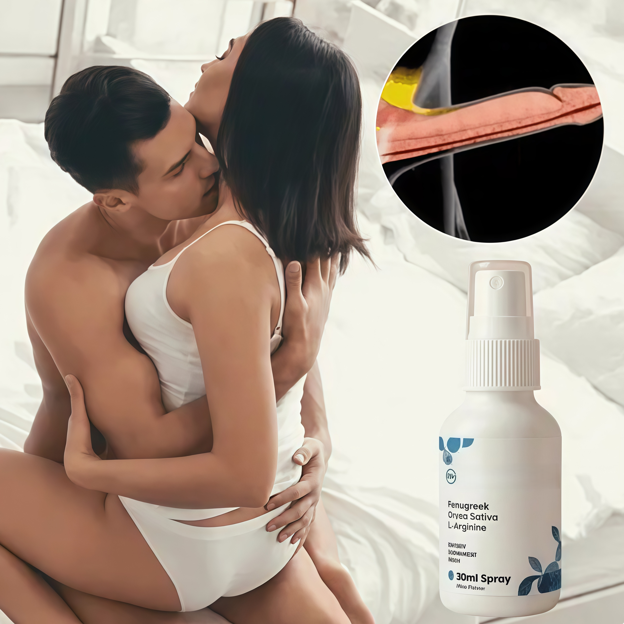 Men's Vitality-Enhancing Spray | Only 60 seconds required, you can get 98% stronger erection effect!