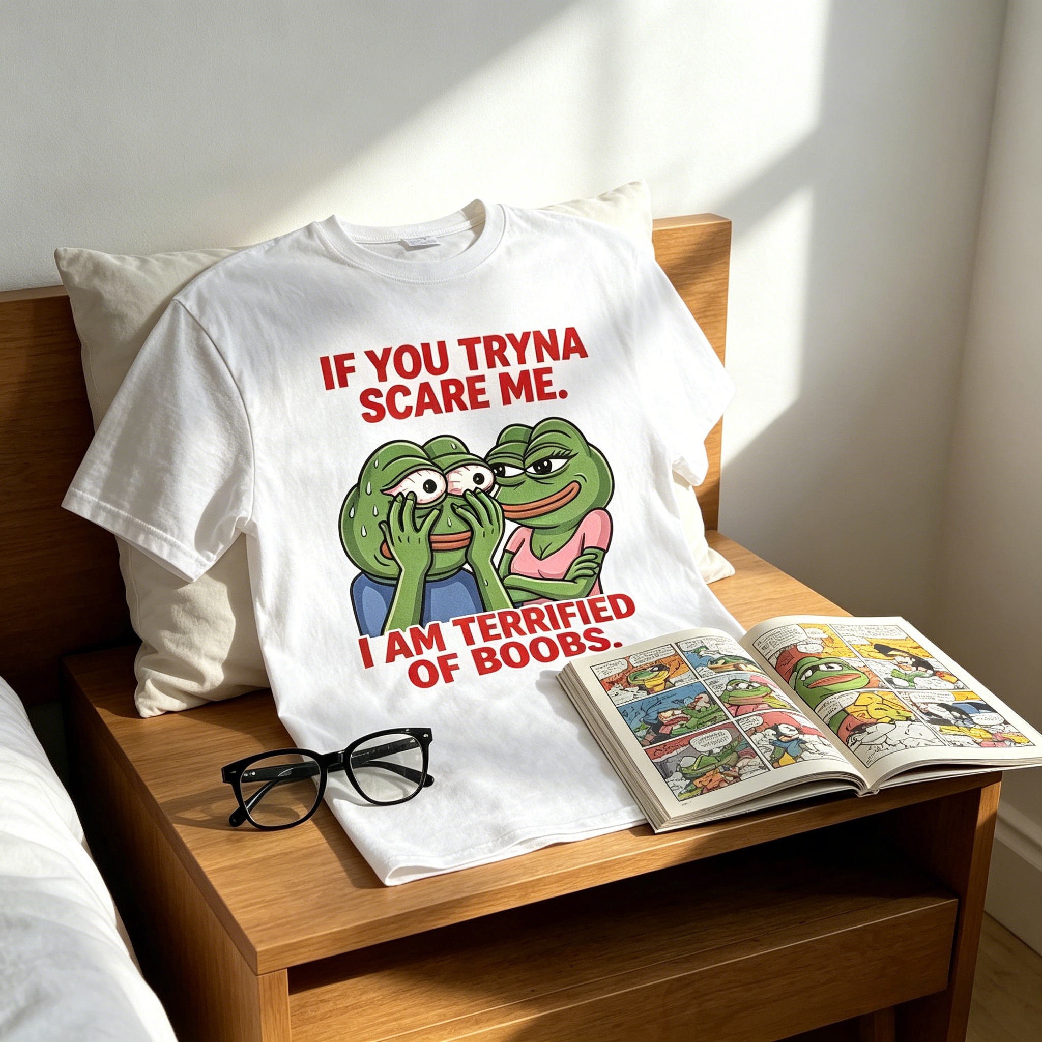 IF YOU TRYNA SCARE ME. I AM TERRIFIED OF BOOBS