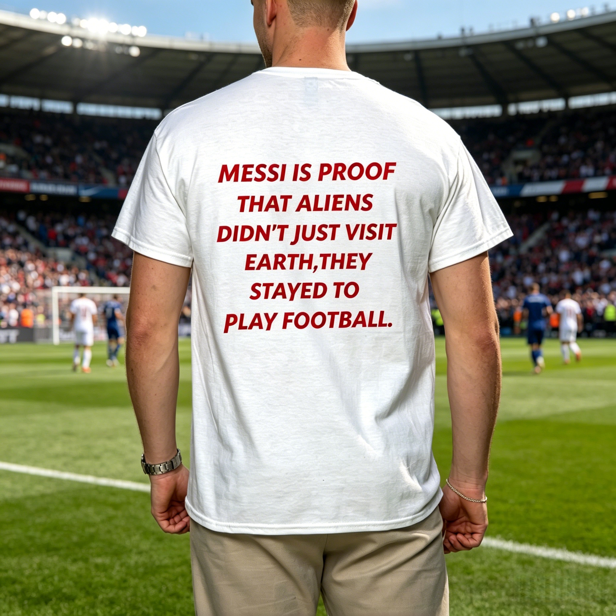 Messi is proof that aliens didn't just visit Earth,they stayed to play football.