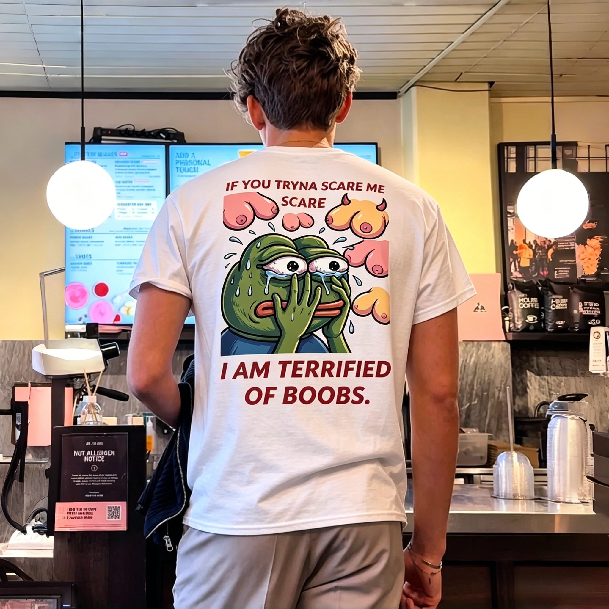 IF YOU TRYNA SCARE ME. I AM TERRIFIED OF BOOBS