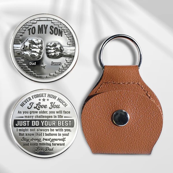 To My Son I Believe In You - Personalized Custom Pocket Hug