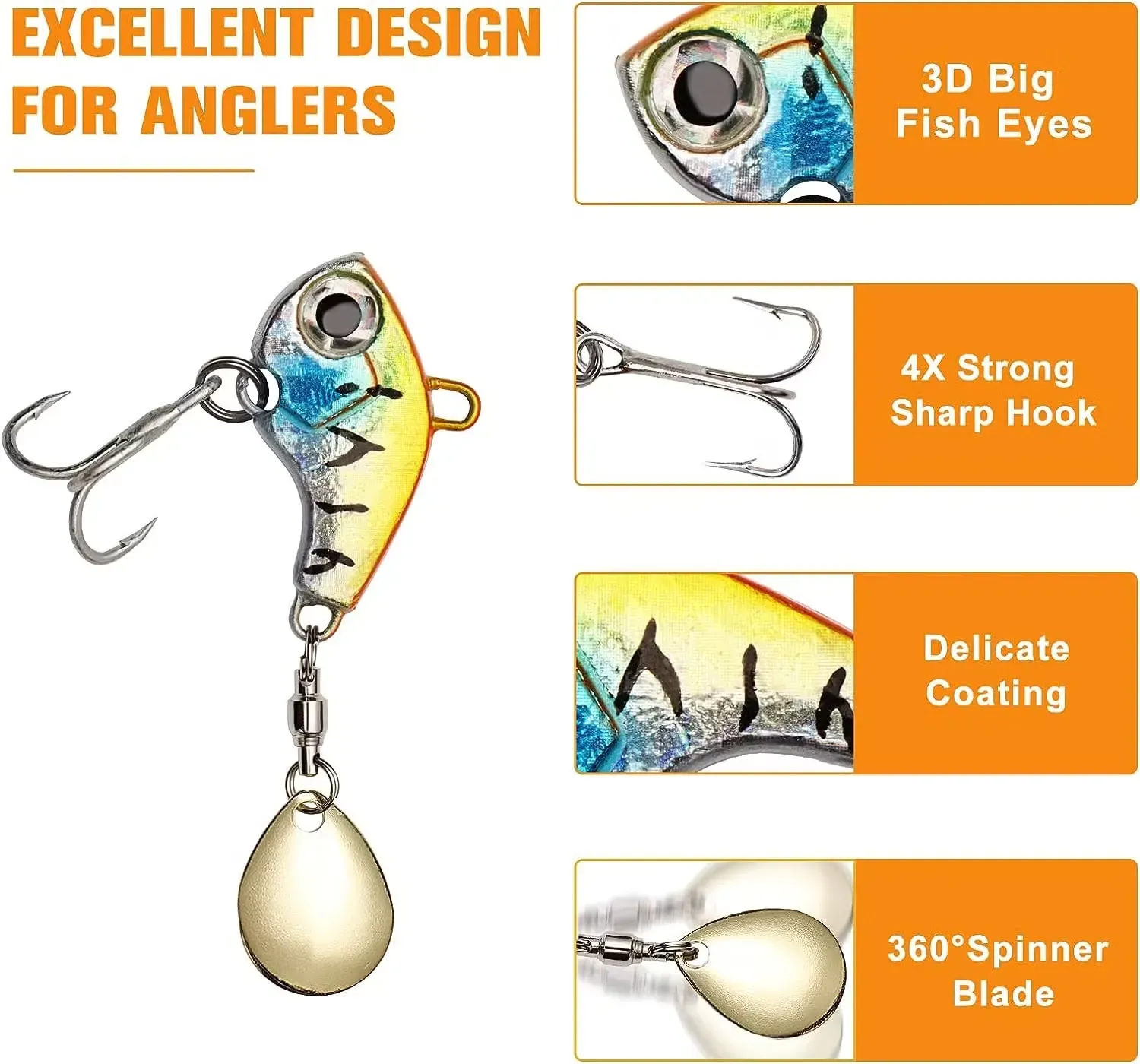 Fishing Lures VIB Tail Spinners Bait