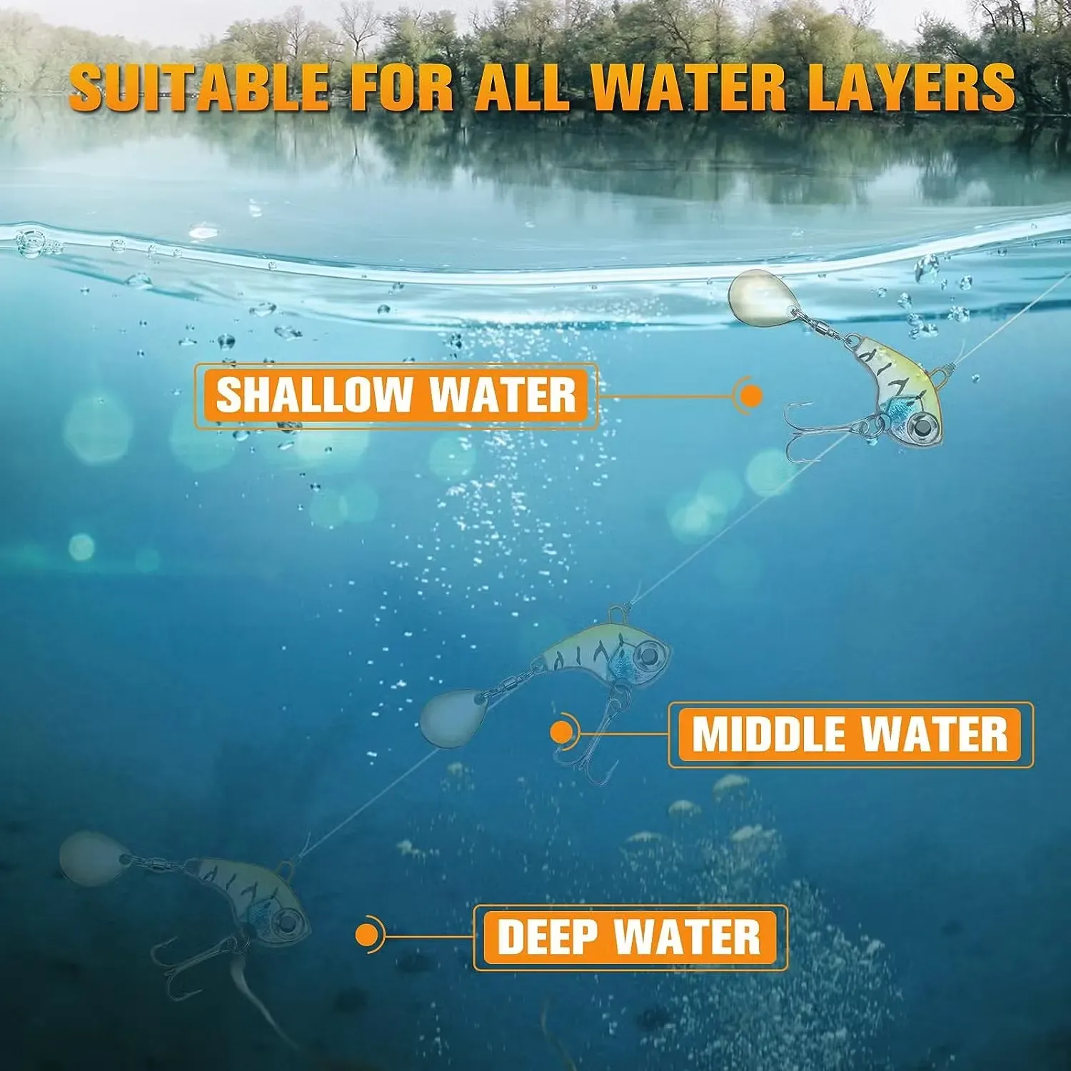 Fishing Lures VIB Tail Spinners Bait