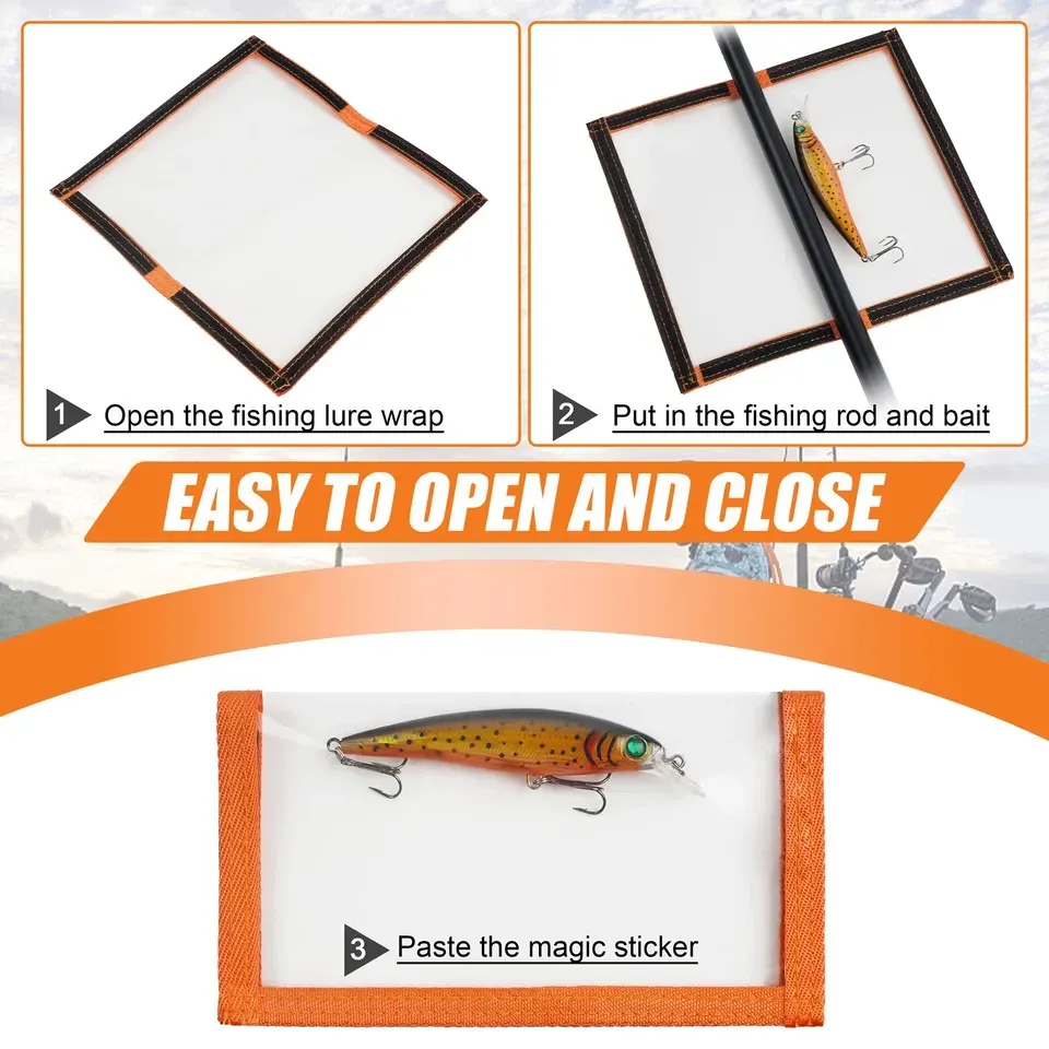 PVC Fishing Lure Wraps Hook Protective