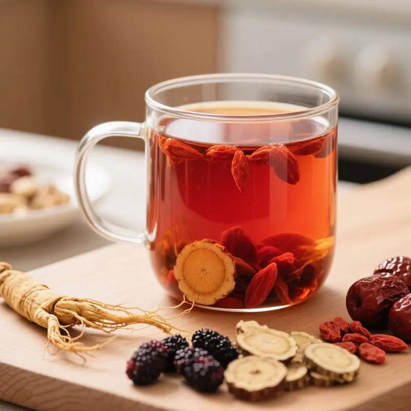 Kidney Tea Formula Ginseng Five Treasure Tea