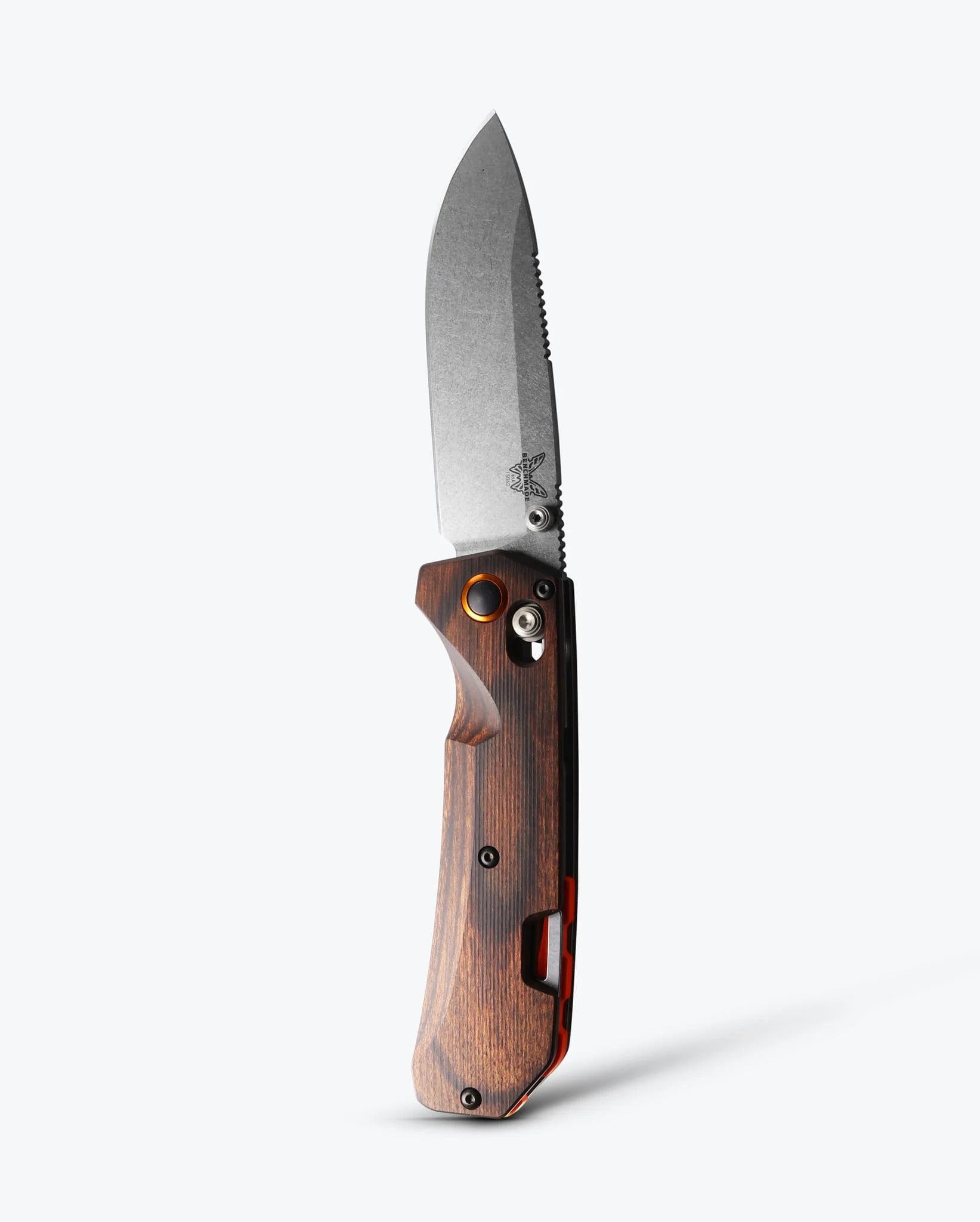 BM 15062 Grizzly Creek Folding Tool – Stabilized Wood Handle