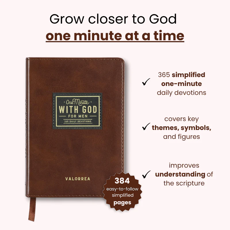 ✝One Minute with God for Men – Daily Devotional