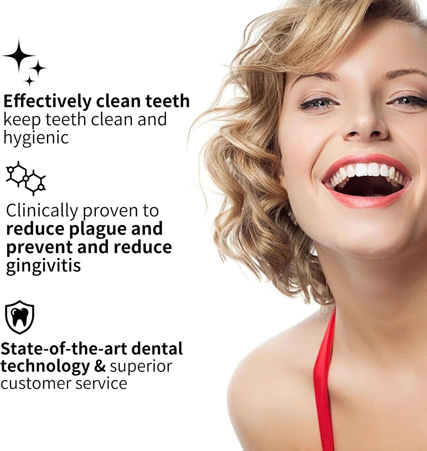 Sonic Electric Toothbrush Set, Equipped with 10 Brush Heads and Travel Case, IPX8 Waterproof, 2-Minute Timer, 42000 High-Frequency Vibrations, 5 Modes, The First Choice for Gift Giving, Black White