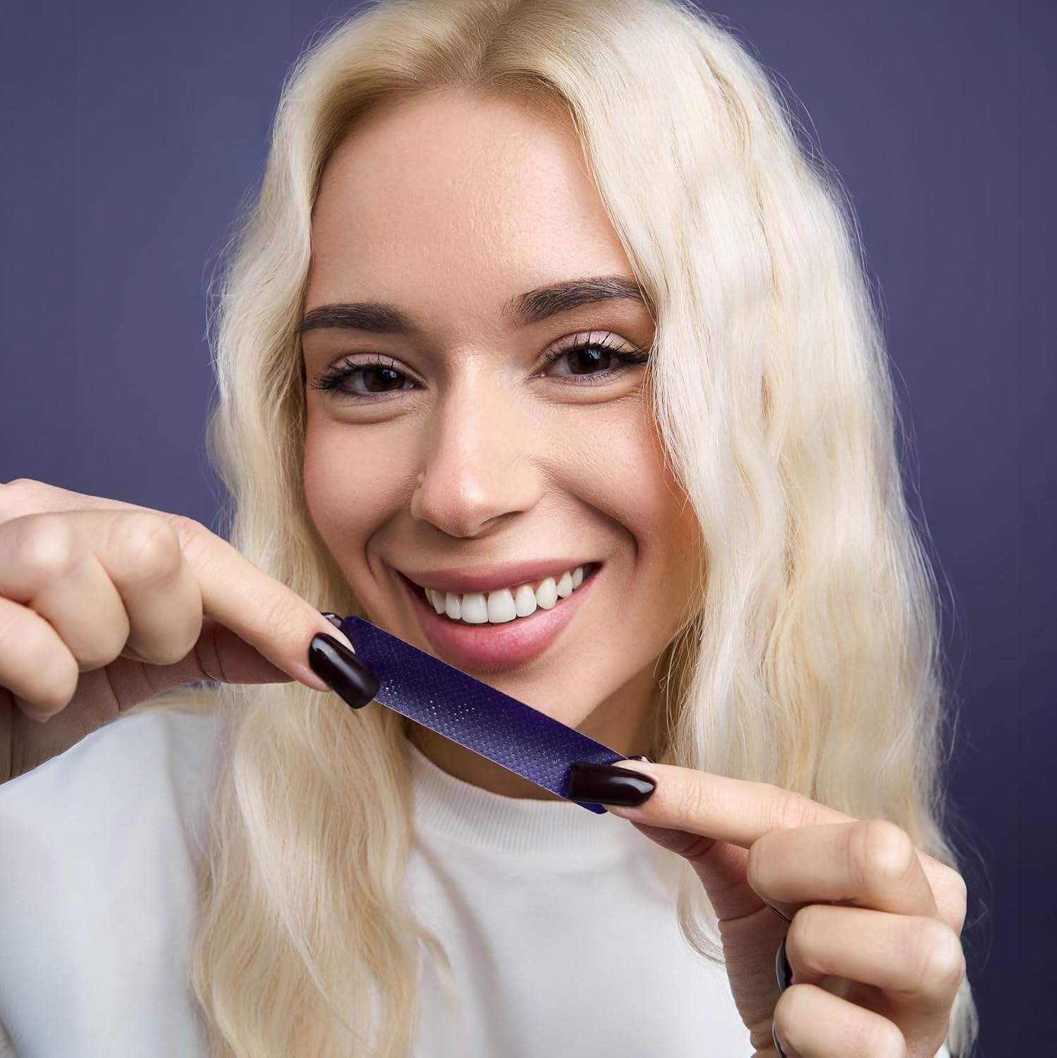 DRDENT Purple Teeth Whitening Strips  - Safe for Enamel - Non Sensitive Teeth Whitening - Whitening Without Any Harm