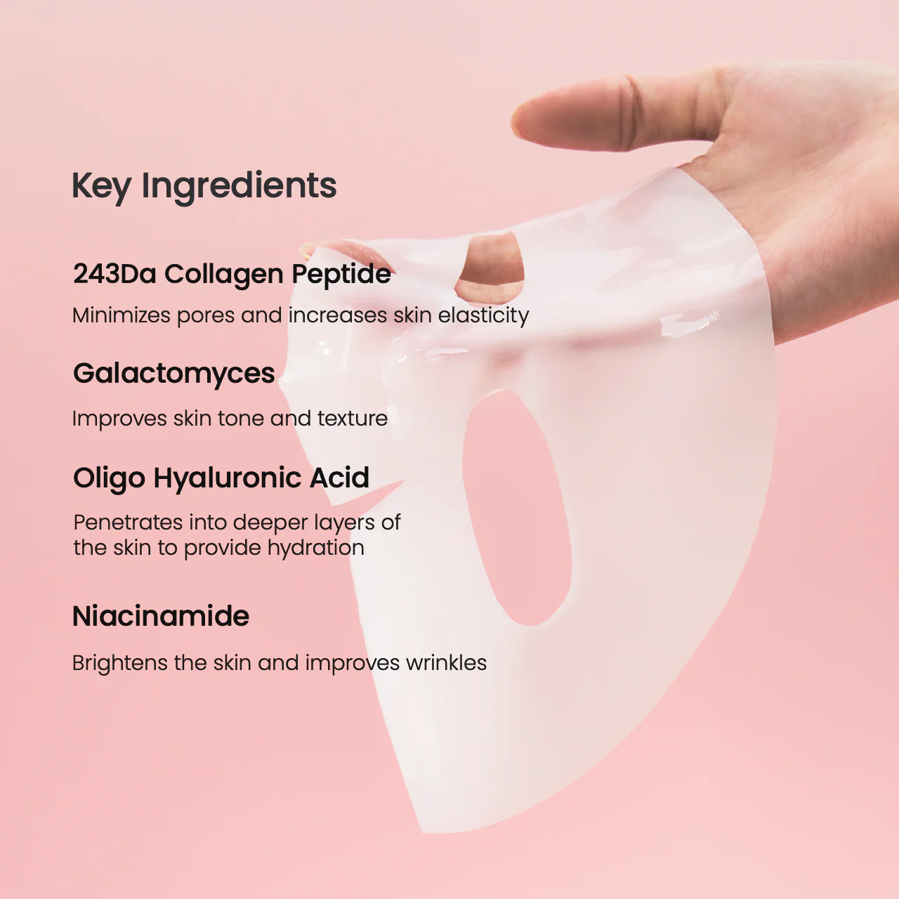 BIODANCE Bio-Collagen Real Deep Mask, Deep hydration + brightening, helping to improve skin elasticity and radiance