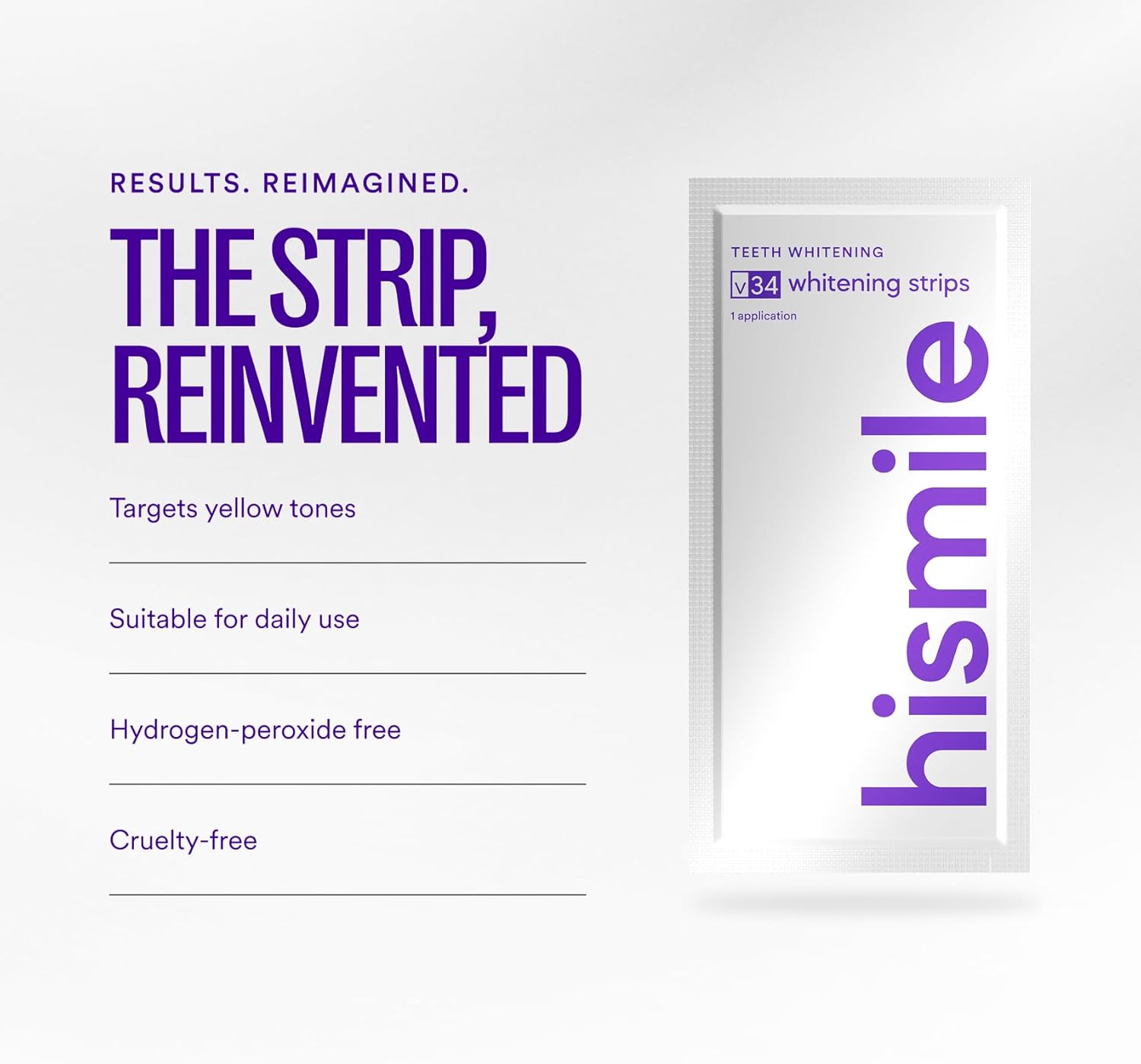 Hismile V34 Whitening Strips, Combining Whitening and Colour Correction