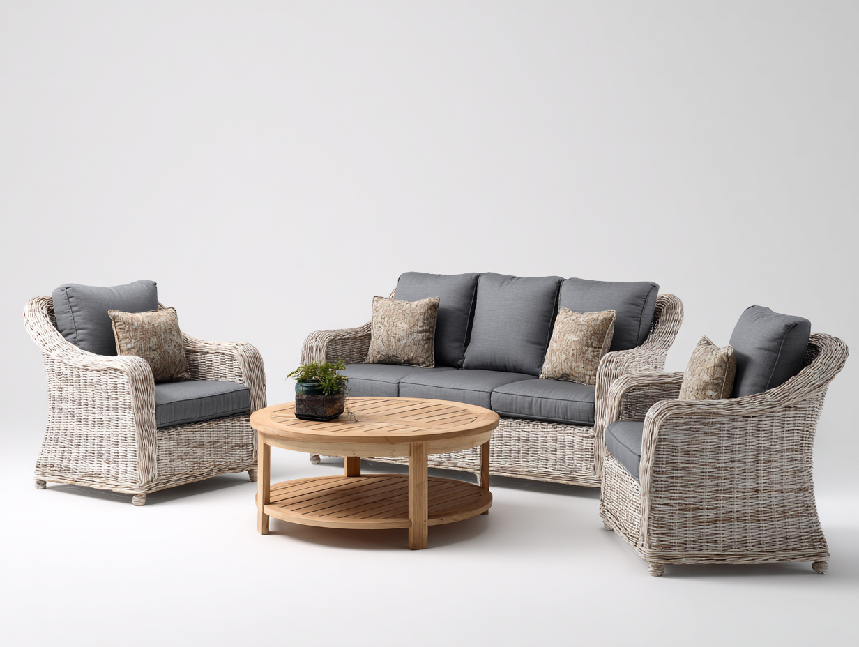 Sofás de jardín ratán sintético 180x80x85 cm natural estilo exterior relajante-Bamboogoio