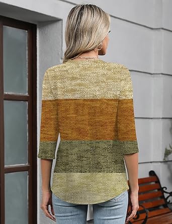 Womens Long Sleeve Tops 2026 V Neck Pleated Shirts Dressy Casual Tunic Blouses Loose Fit Fall Fashion Clothes