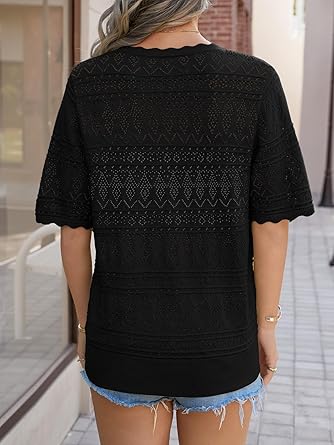 Women's Long Sleeve V-Neck Button Down Cardigan Knit Shrugs Sweater