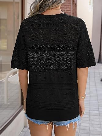 Women's Long Sleeve V-Neck Button Down Cardigan Knit Shrugs Sweater